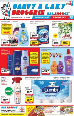 aktuální leták Barvy a laky drogerie 30.10.2018-16.11.2018