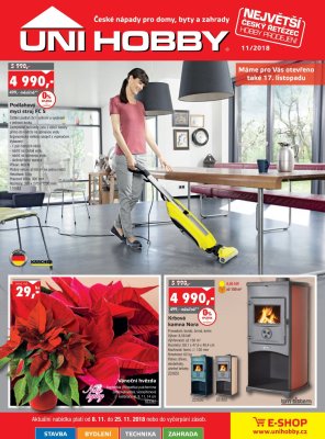 aktuální leták UNI HOBBY 8.11.2018-25.11.2018