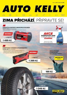 aktuální leták Auto Kelly 6.11.2018-3.12.2018