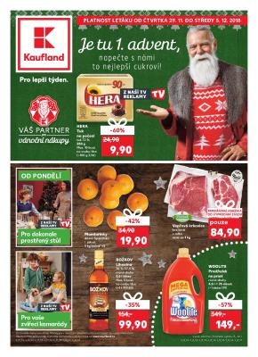aktuální leták Kaufland 29.11.2018-5.12.2018