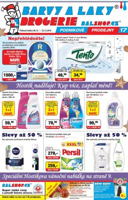 aktuální leták Barvy a laky drogerie 6.12.2018-22.12.2018