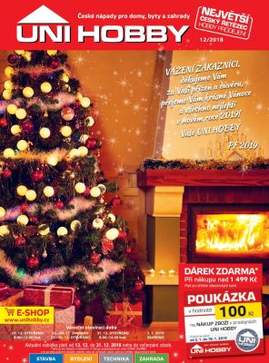 aktuální leták UNI HOBBY 13.12.2018-31.12.2018