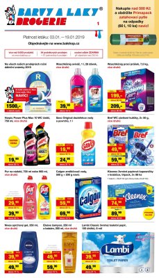 aktuální leták Barvy a laky drogerie 3.1.2019-19.1.2019