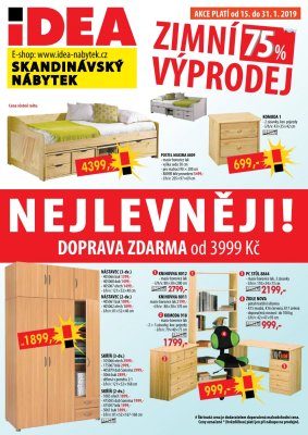 aktuální leták IDEA nábytek 15.1.2019-31.1.2019