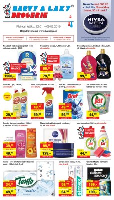 aktuální leták Barvy a laky drogerie 22.1.2019-9.2.2019