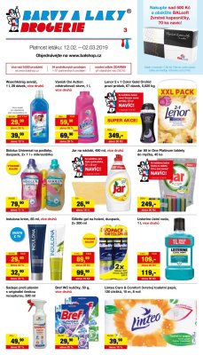 aktuální leták Barvy a laky drogerie 12.2.2019-2.3.2019