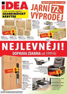 aktuální leták IDEA nábytek 15.3.2019-31.3.2019