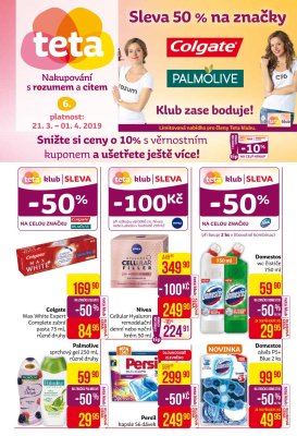 aktuální leták Teta drogerie 21.3.2019-1.4.2019