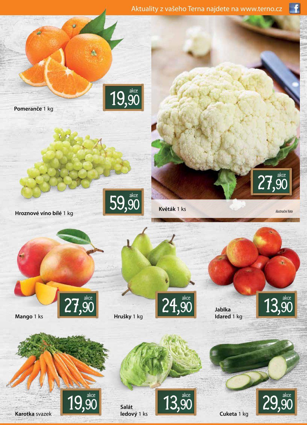 Aktuality Z Vaseho Terna Najdete Na Www Te Cz Pomerance 1 Kg Hroznove Vino Bile 1 Kg Mango 1 Ks Karotka Svazek 27 I Akce 19 90 19 50 59 I Hrusky 1
