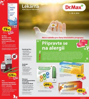 aktuální leták Dr. Max 1.4.2019-30.4.2019