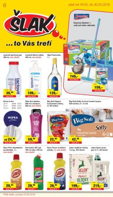 aktuální leták Šlak drogerie 16.4.2019-30.4.2019