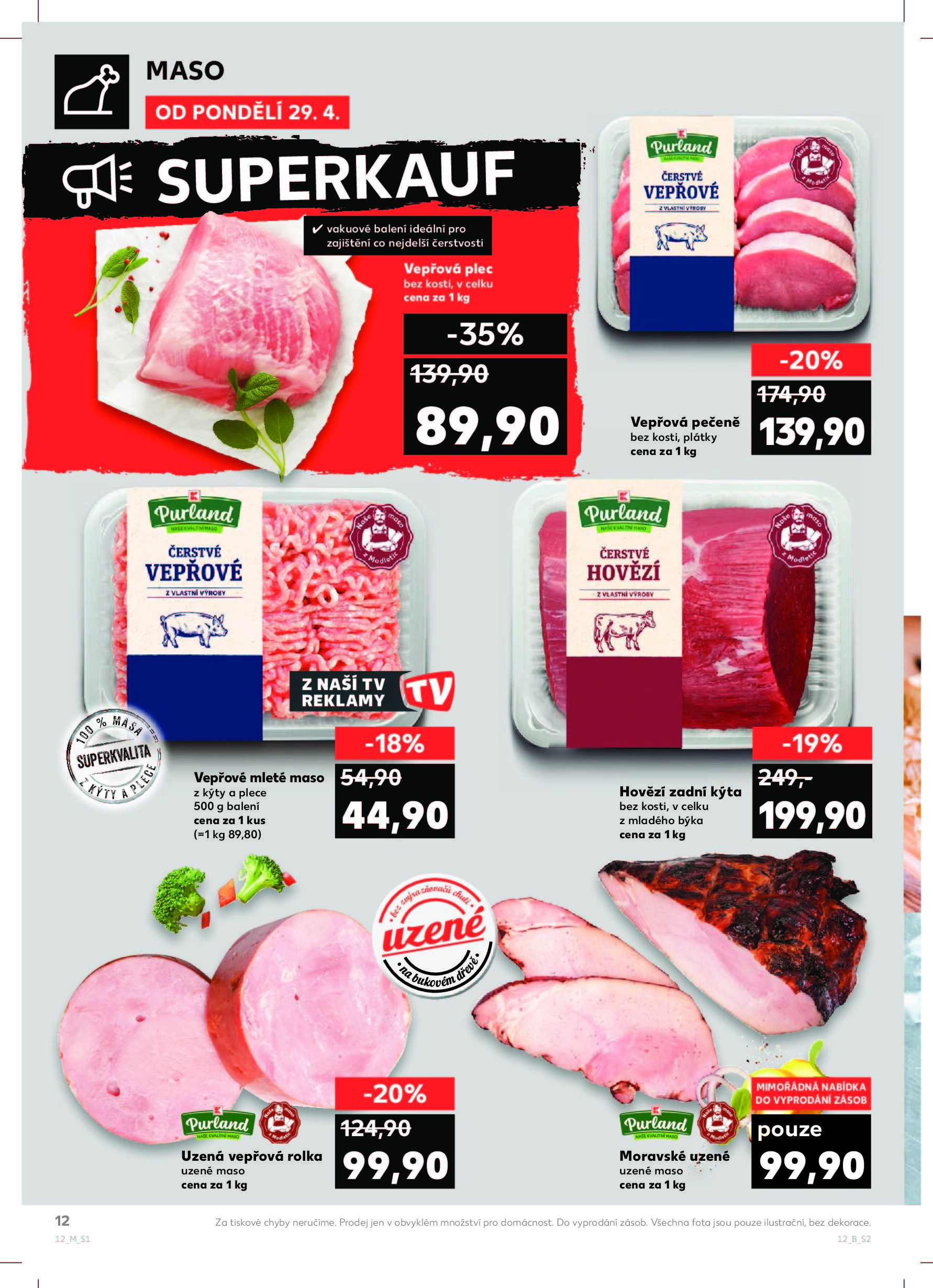 Kaufland akční leták od pondělí Kaufland strana 12