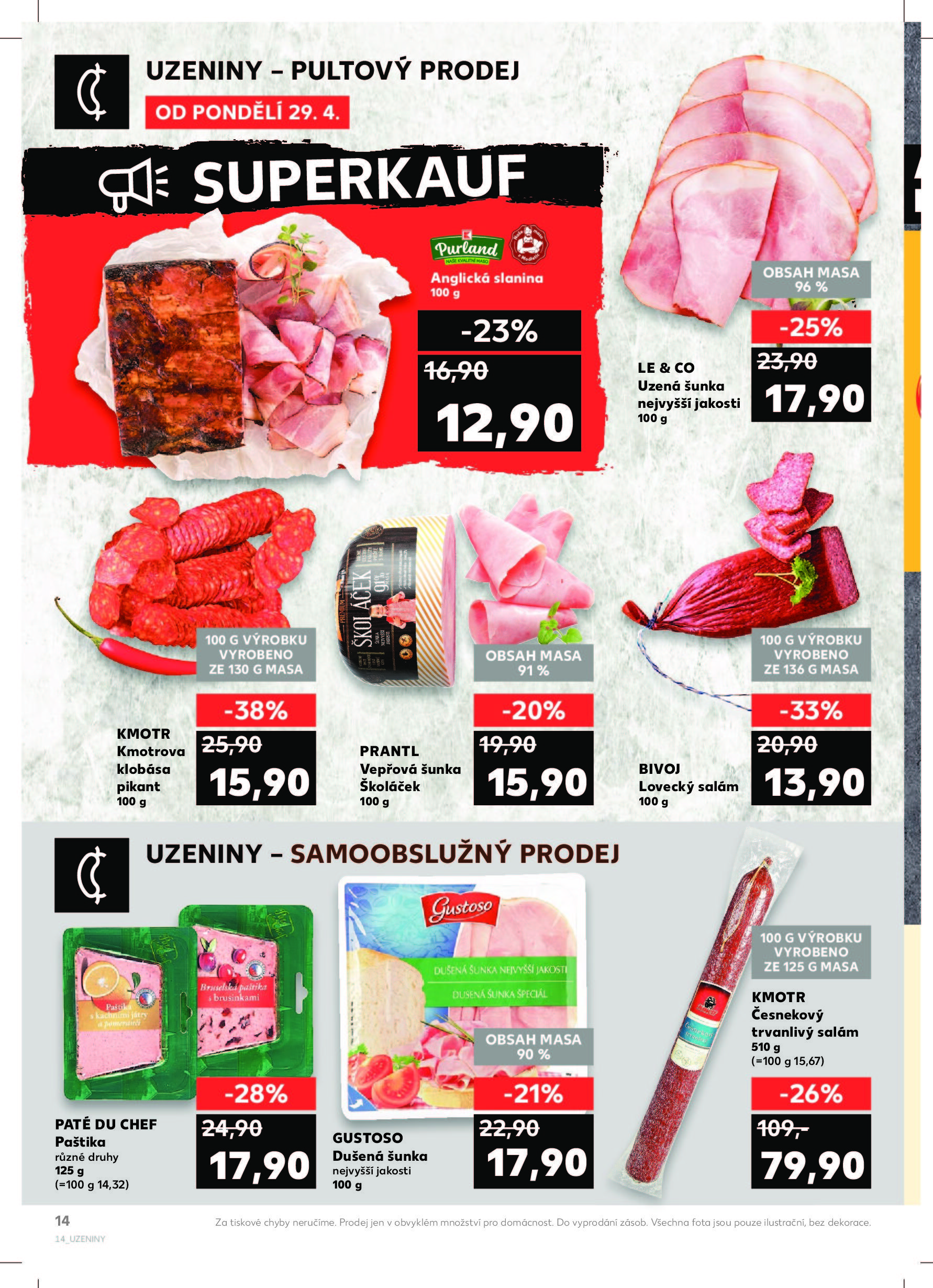 Kaufland akční leták od pondělí Kaufland strana 14