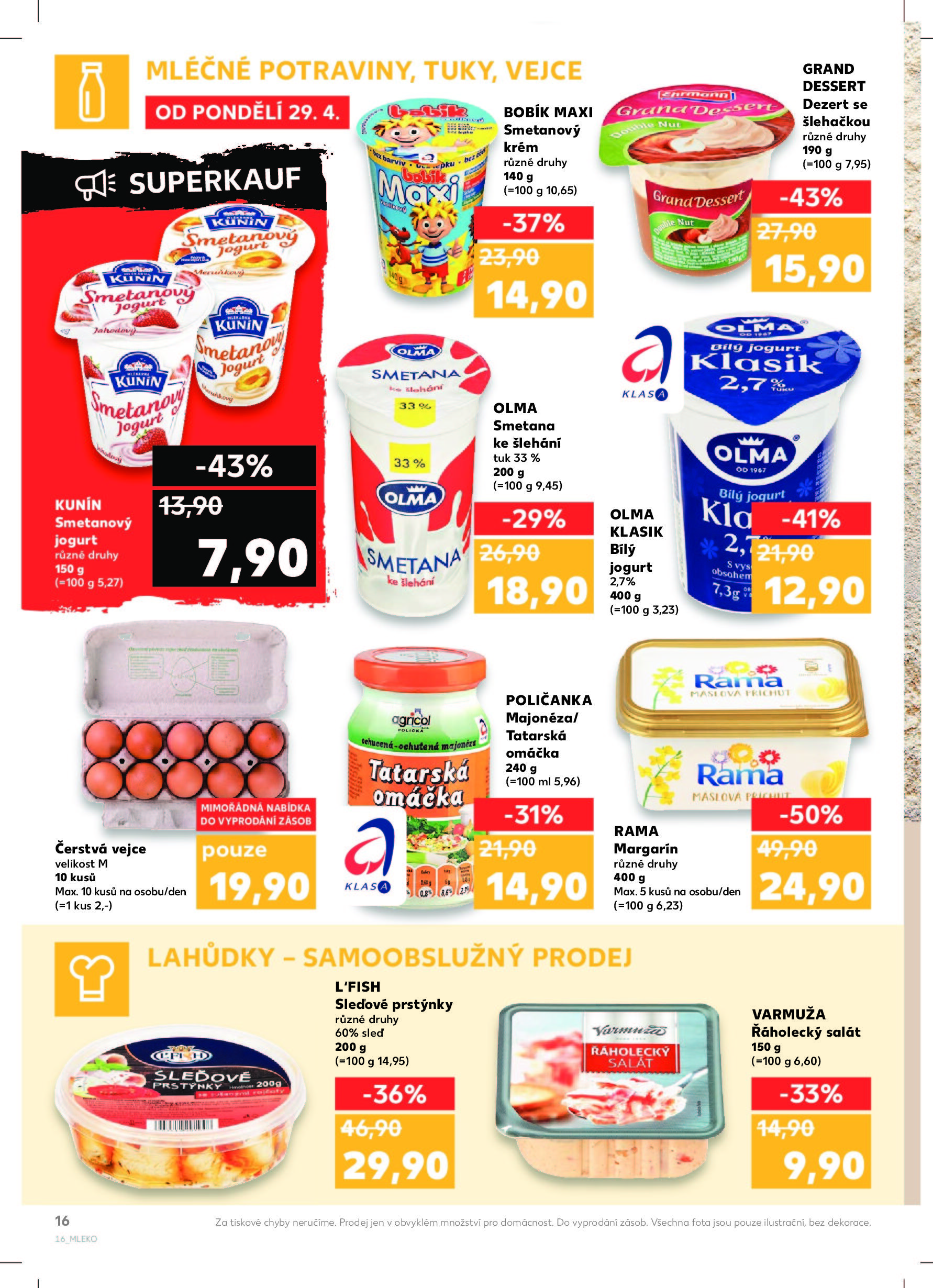 Kaufland akční leták od pondělí Kaufland strana 16