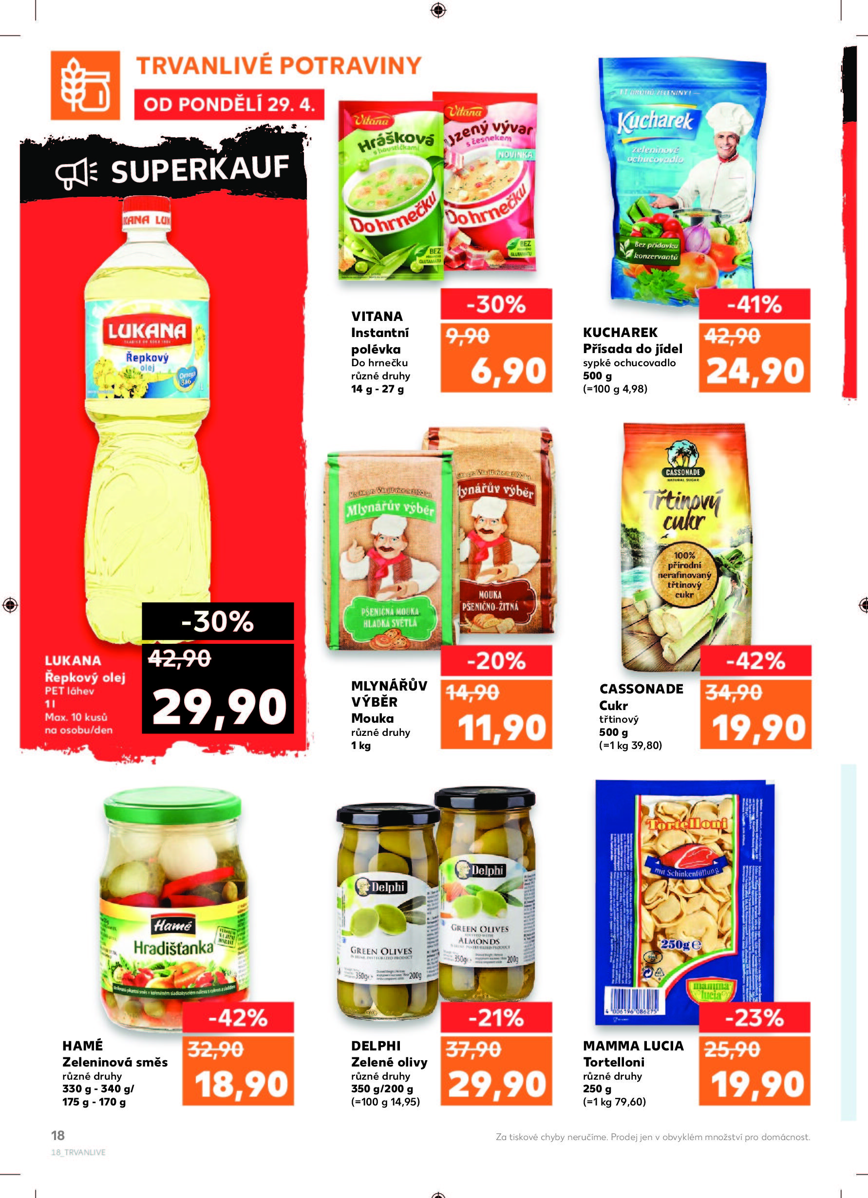 Kaufland akční leták od pondělí Kaufland strana 18