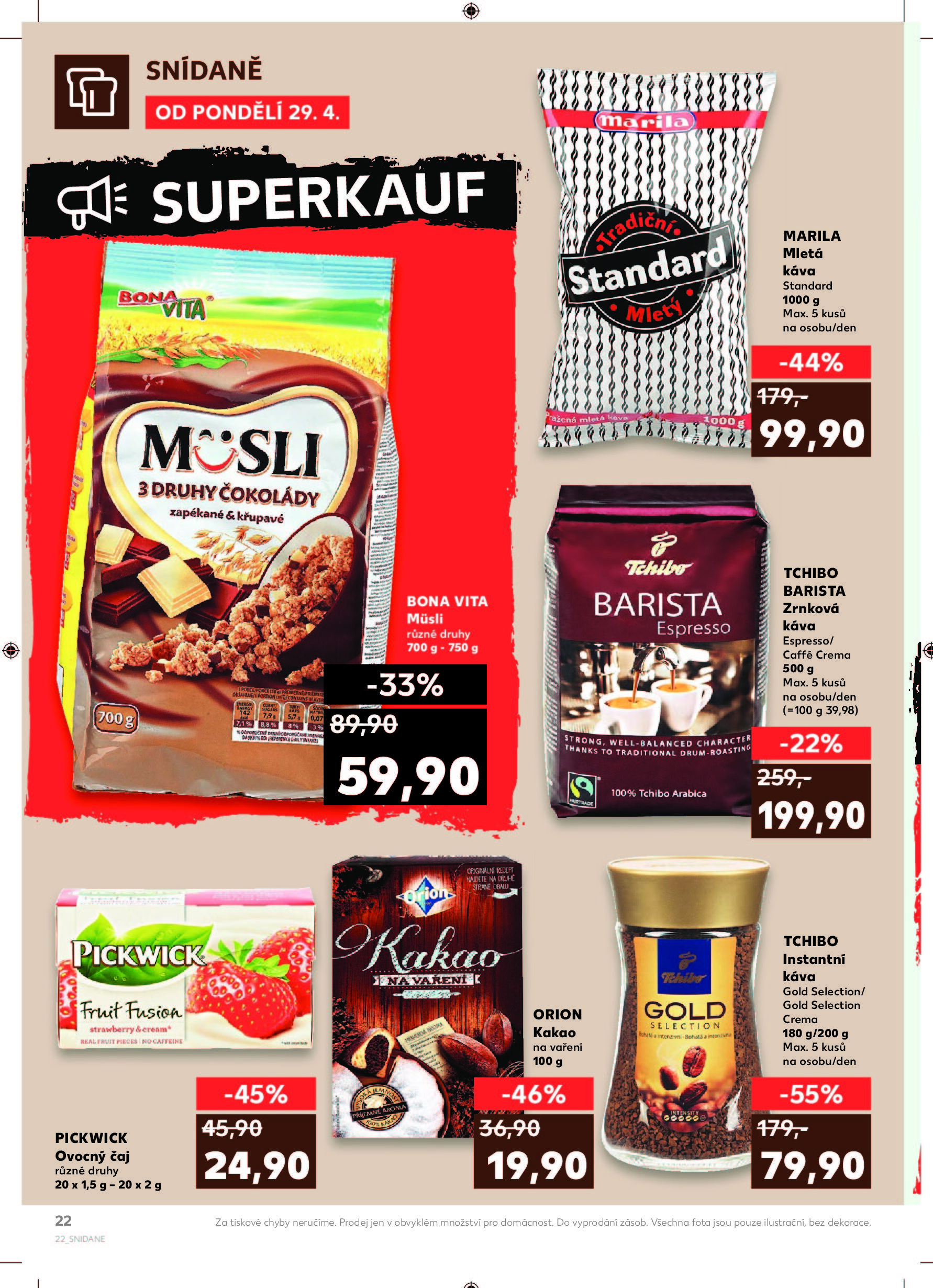 Kaufland akční leták od pondělí Kaufland strana 22