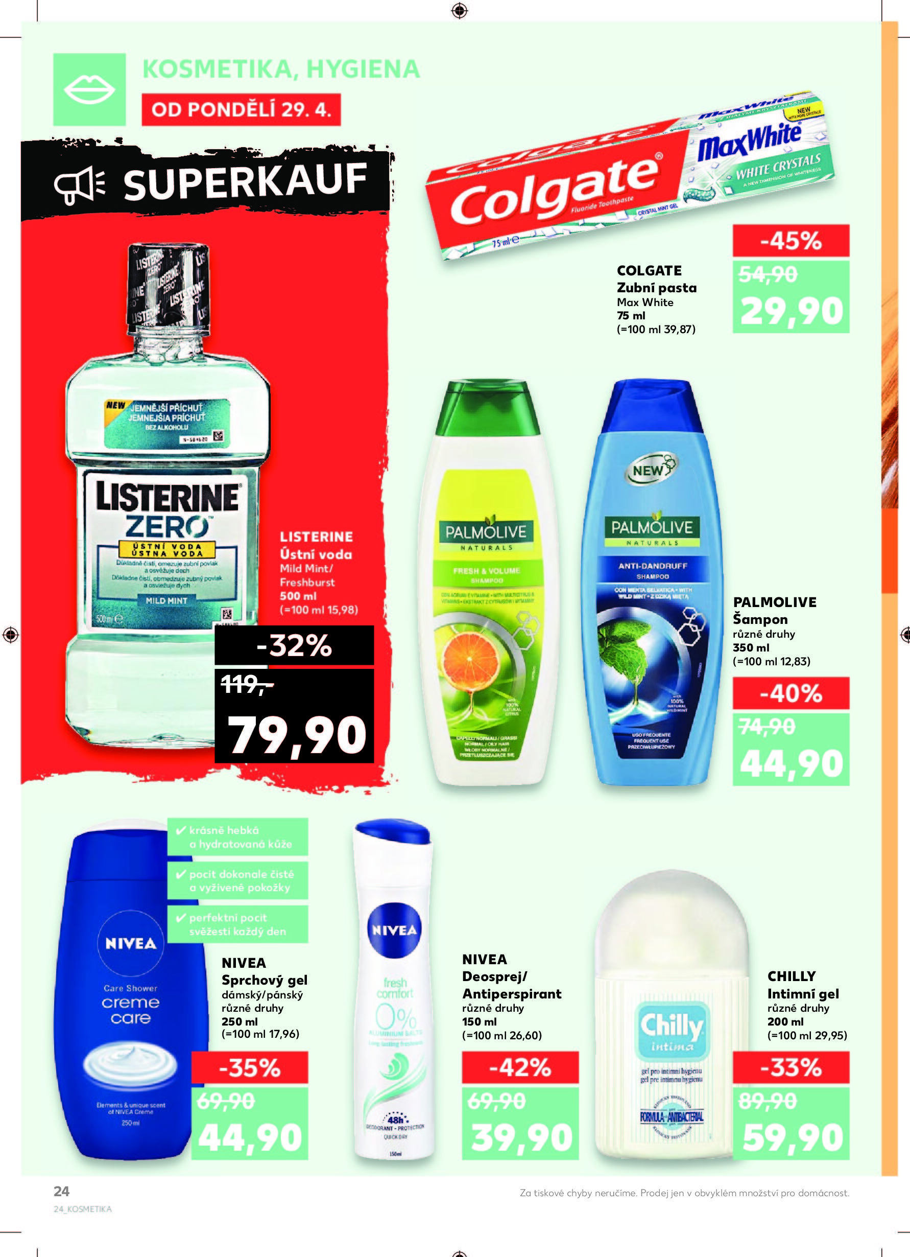 Kaufland akční leták od pondělí Kaufland strana 24