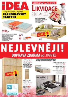 aktuální leták IDEA nábytek 1.5.2019-14.5.2019