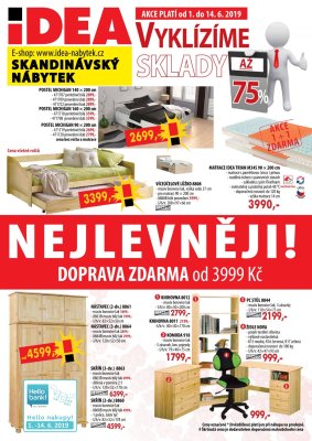 aktuální leták IDEA nábytek 1.6.2019-14.6.2019