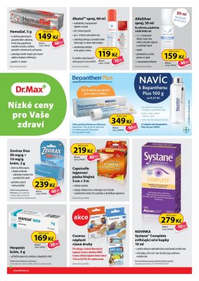 aktuální leták Dr. Max 1.7.2019-31.8.2019