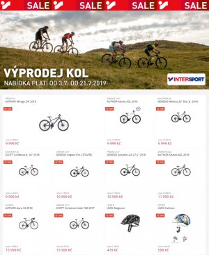 aktuální leták Intersport 3.7.2019-21.7.2019