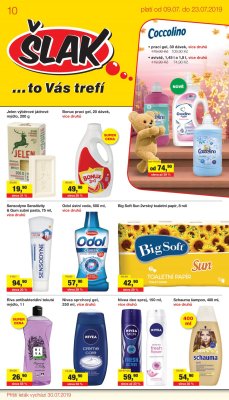 aktuální leták Šlak drogerie 9.7.2019-23.7.2019