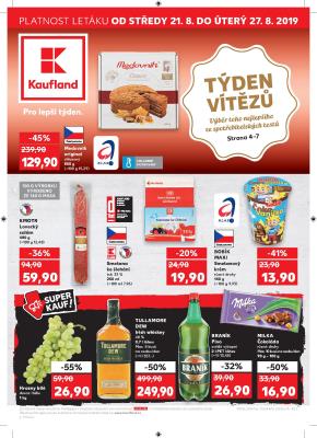 aktuální leták Kaufland 21.8.2019-27.8.2019