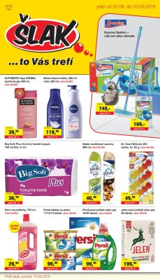 aktuální leták Šlak drogerie 20.8.2019-3.9.2019