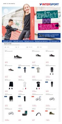 aktuální leták Intersport 28.8.2019-8.9.2019