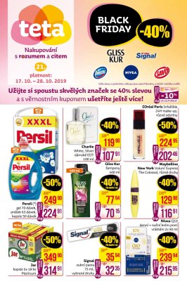 aktuální leták Teta drogerie 17.10.2019-28.10.2019