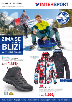 aktuální leták Intersport 6.11.2019-17.11.2019