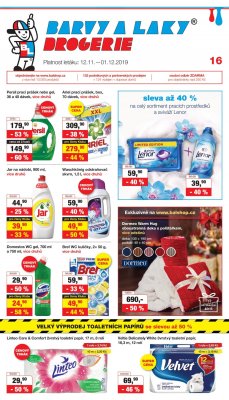 aktuální leták Barvy a laky drogerie 12.11.2019-1.12.2019