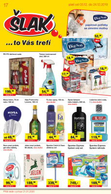 aktuální leták Šlak drogerie 3.12.2019-24.12.2019