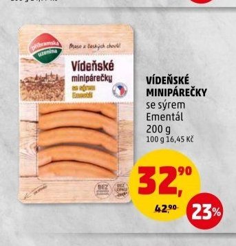 VÍDEŇSKÉ MINIPÁREČKY se sýrem Ementál - Penny Market aktualniletaky.eu