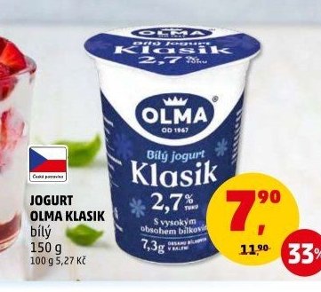 JOGURT OLMA KLASIK bílý 150 g - Penny Market aktualniletaky.eu