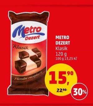 METRO DEZERT Klasik 120 g - Penny Market aktualniletaky.eu