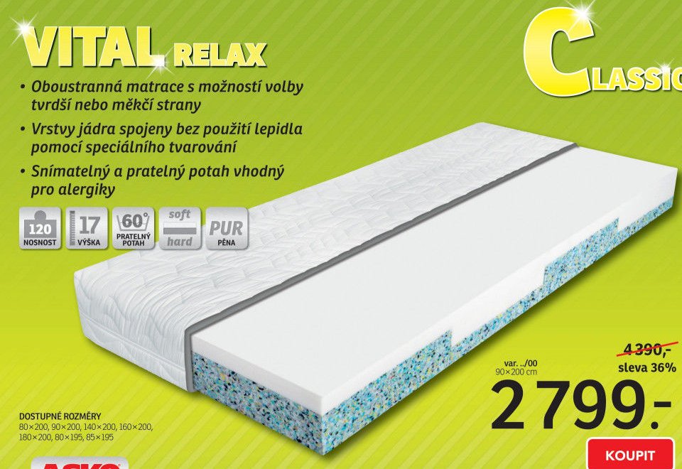 Matrace VITAL RELAX