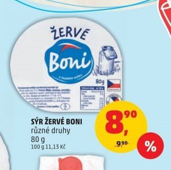 SÝR ŽERVÉ BONI různé druhy 80 g - Penny Market aktualniletaky.eu