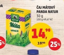 ČAJ MÁTOVÝ PANDA NATUR 30 g - Penny Market aktualniletaky.eu