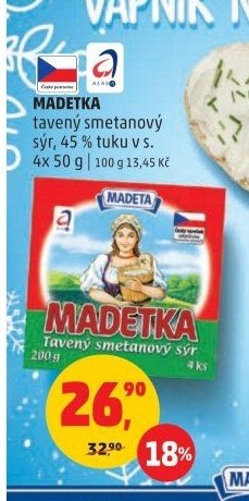 Madetka tavený smetanový sýr - Penny Market aktualniletaky.eu