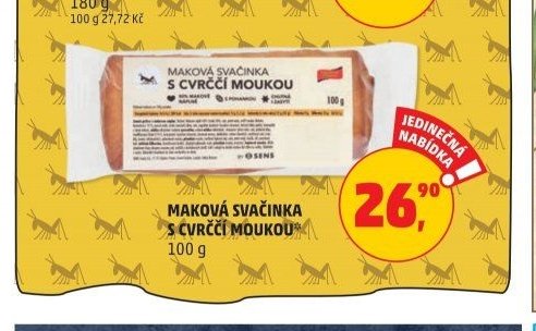 MAKOVÁ SVAČINKA S CVRČČÍ MOUKOU - Penny Market aktualniletaky.eu