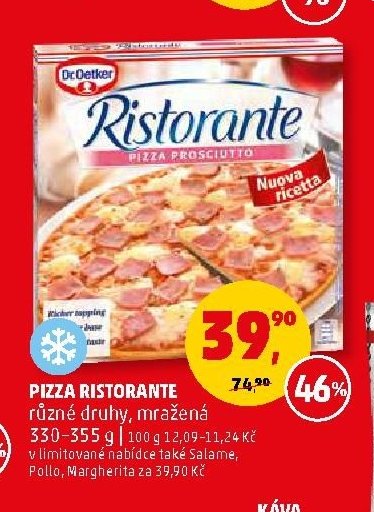 Pizza Ristorante 330-355 g - Penny Market aktualniletaky.eu