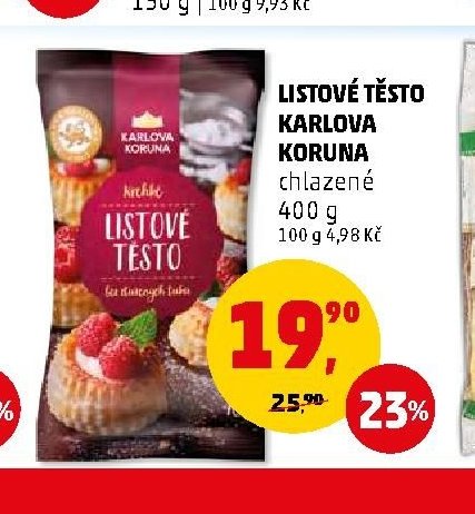 LISTOVÉ TĚSTO KARLOVA KORUNA - Penny Market aktualniletaky.eu