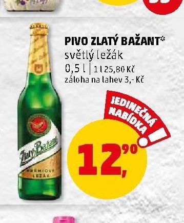Pivo Zlatý Bažant láhev - Penny Market aktualniletaky.eu