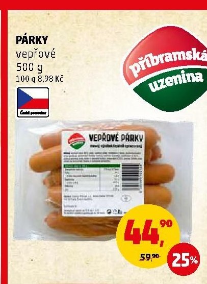 PÁRKY vepřové 500 g - Penny Market aktualniletaky.eu