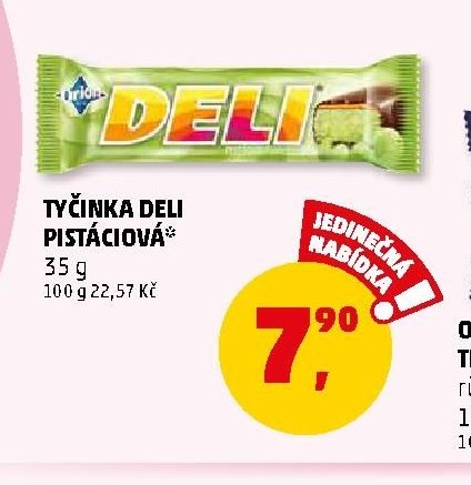 TYČINKA DELI PISTÁCIOVÁ - Penny Market aktualniletaky.eu