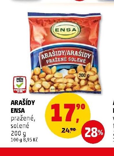 Arašídy Ensa - Penny Market aktualniletaky.eu