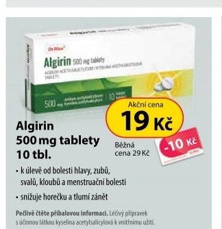 Algirin 500 mg tablety 10 tbl. - Dr. Max aktualniletaky.eu