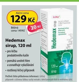 Hedemax sirup, 120 ml - Dr. Max aktualniletaky.eu