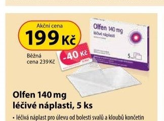 Olfen 140 mg léčivé náplasti, 5 ks - Dr. Max aktualniletaky.eu
